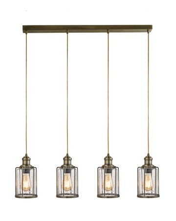 4 Light Industrial Ceiling Bar Pendant