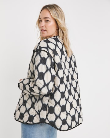 Printed Short Quilt Jacket