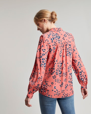 Joules Leopard Print Concealed Placket Shirt
