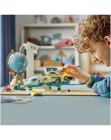 LEGO City Emergency Air Ambulance Plane, Snow Scooter and Toy Airplane 60465