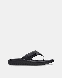 Clarks Wesley Sun Flip Flop - Black