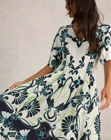 White Stuff Kate Linen Blend Shirt Dress