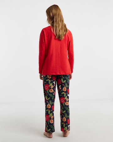 JD Williams (2 Pack) Cotton Festive Print Pyjama Sets