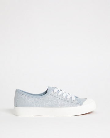 Canvas Lace Shoe - Wide Fit (E)