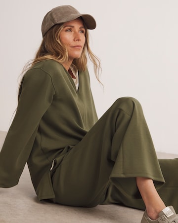 Khaki Anthology Wide Leg Jogger