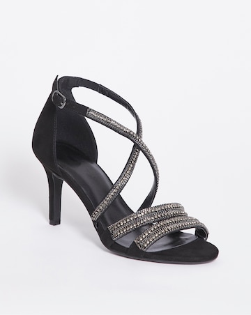 Joanna Hope Glitzy Ankle Strap Sandal EEE Fit