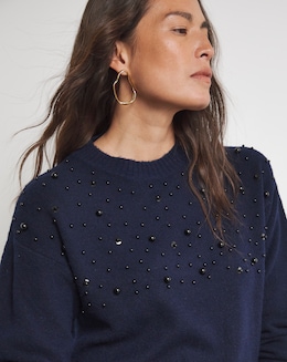 Joanna Hope Embellished Knit Jumper