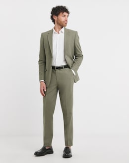 Regular Fit Linen Blend Trouser