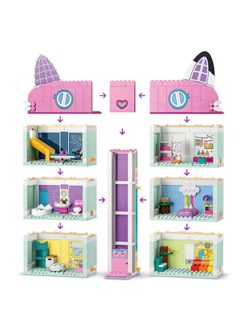 LEGO Gabby's Dollhouse Toy Playset with 4 Figures 10788
