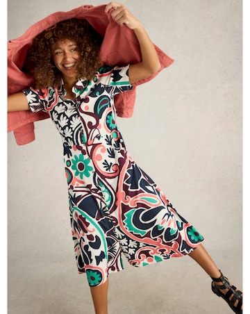 White Stuff Rua Jersey Shirt Dress