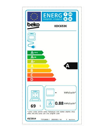 Beko KDC653K Double Oven Electric Cooker - Black