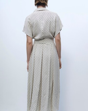 Mango Polka-Dot Dress with Belt