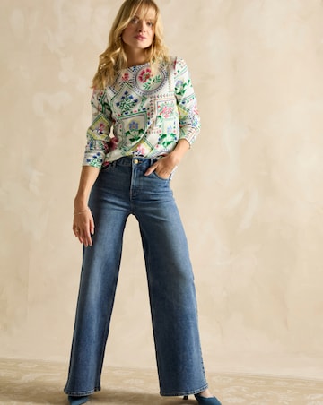 Joules Printed Harbour Long Sleeve Top