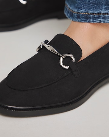 Ankara Classic Loafer With Metal Trim - Wide Fit (E)