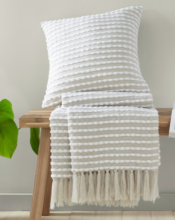 Catherine Lansfield Stab Stitch Filled Cushion