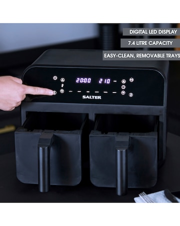Salter Dual Air Cook Digital Pro Air Fryer 7.4L