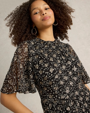 White Stuff Erin Metallic Dress