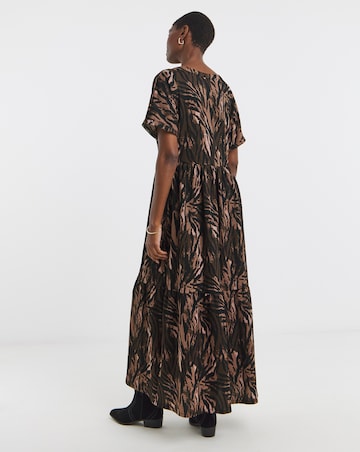 Textured Jersey Smock Dress