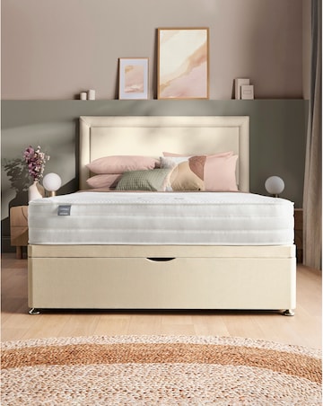 Silentnight Fabric Half Ottoman Divan Base Only