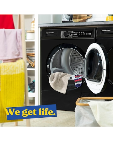 Russell Hobbs RH9HPTD111B, 9kg, Heat Pump Tumble Dryer - Black