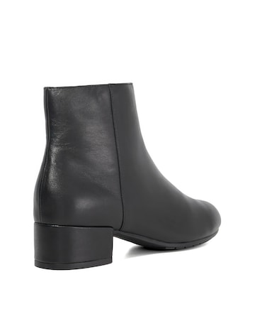 Dune Pippie Low Heel Leather Boots Standard Fit