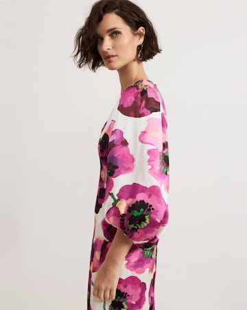 Phase Eight Fiona Floral Puff Sleeve Dress