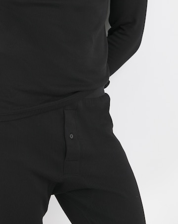 2 Pack Black Thermal Long Johns