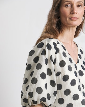 Joanna Hope Puff Sleeeve Blouse