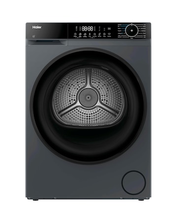 Haier X5 HD80-D357GU1-UK WiFi Connected 8kg Heat Pump Dryer Graphite + Install