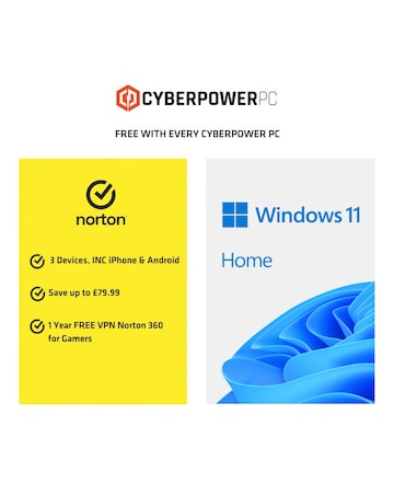 CyberPowerPC Lumina Gaming PC - AMD Ryzen 5 9600X RTX 5060 16GB RAM 1TB NVMe SSD