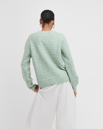Open Stitch Crew Neck Jumper