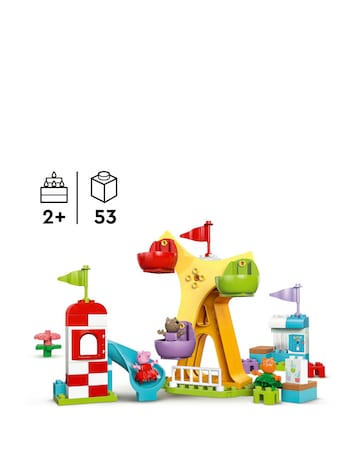 LEGO DUPLO Peppa Pig Funfair Toddler Learning Toy 10453