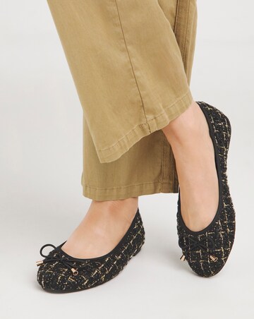 Selena Classic Flat Ballerina Shoes - Extra Wide Fit (EEE)