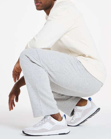 Grey Marl Open Hem Cargo Joggers