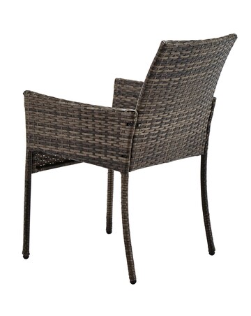 Cadiz Rattan 4 Seater Circular Dining Set