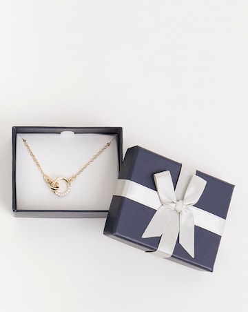 Gold Necklace With Gift Box