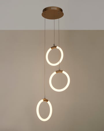 LED Frosted Hoop Ceiling Pendant