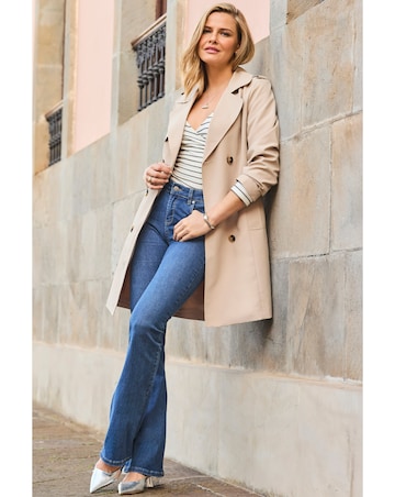 Sosandar Mock Wrap Textured Stripe Top