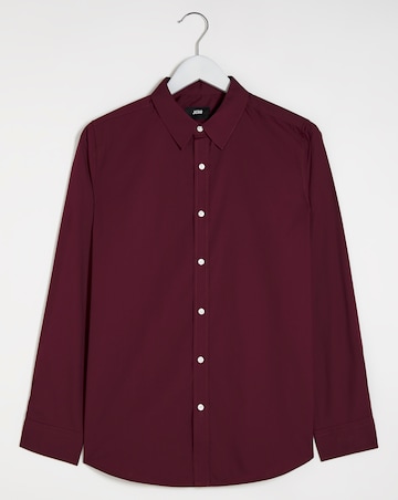 Wine Long Sleeve Formal Shirt Reg