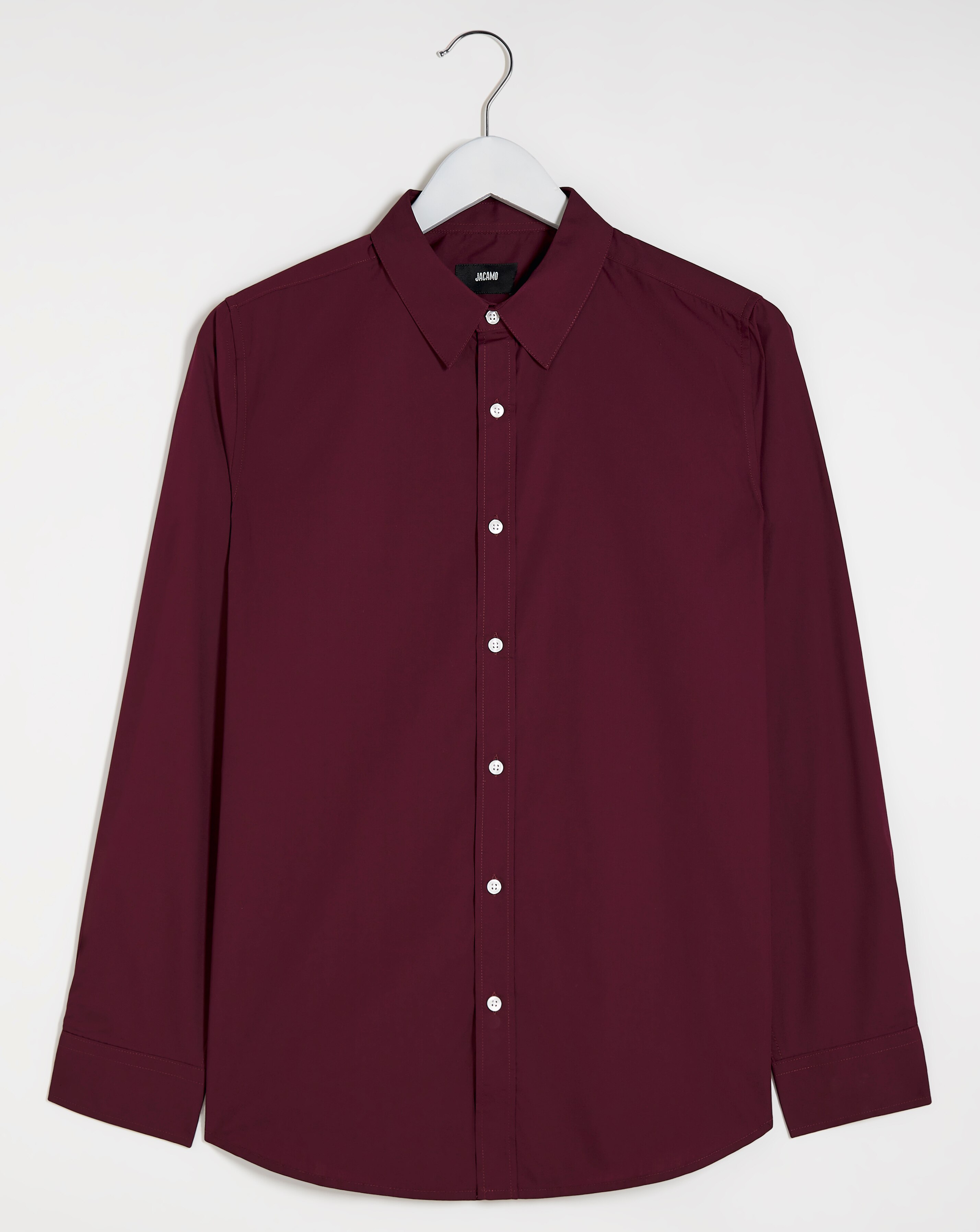 Wine Long Sleeve Formal Shirt Reg