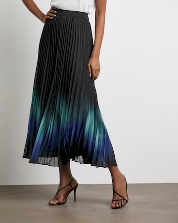 Joanna Hope Ombre Pleated Skirt