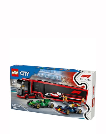 LEGO City F1 Truck with RB20 & AMR24 F1 Cars Playset 60445