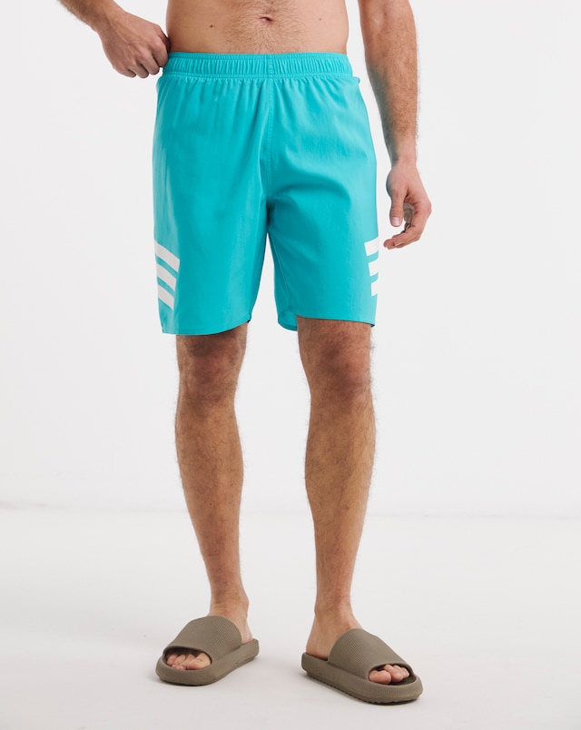 adidas Icon 3 Stripes 8 Inch Swim Shorts