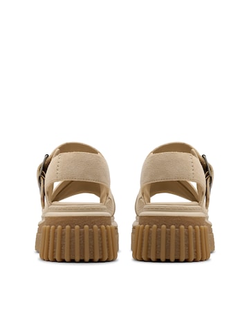 Clarks Evamar Wish Suede Buckle Sandal Standard Fit