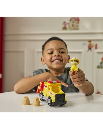Paw Patrol Fire Rescue Vehicle Rubble with Rescue Fire Dump Truck