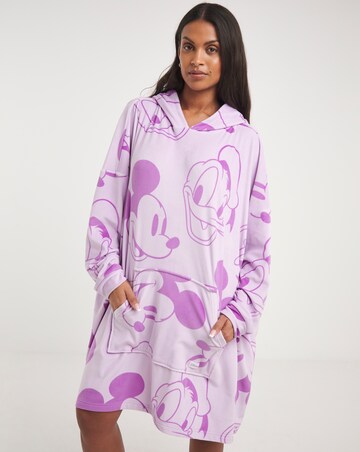Mickey Mouse And Donald Duck Oversized Hooded Lounge Dress