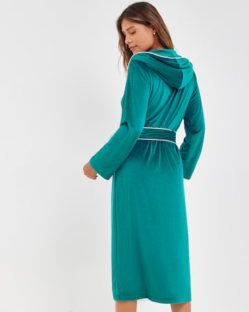 Pretty Secrets Velour Ribbed Maxi Dressing Gown