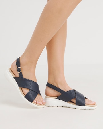 Cushion Walk Crossover Sandals EEE Fit