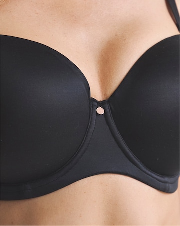 Figleaves Smoothing Multiway Balcony Bra (B-GG) Black