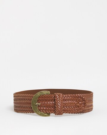 Dark Tan Woven Belt